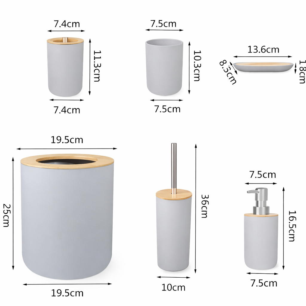 SET DE ACCESORIOS PARA BAÑOS
